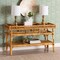 Bali & Pari Savitri Modern Bohemian Natural Rattan 2-Tier Console Table 243-13398-ZORO - alternate 5